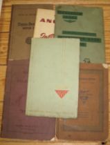 [MOTORING / CARS] small group of INSTRUCTION MANUALS, various makes, incl. Cadillac, Packard, Alvis,