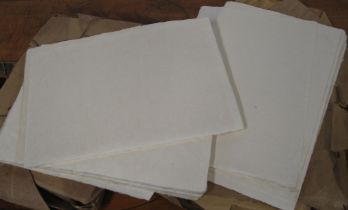 ART PAPER, 3 fascicules of 20th c. rag paper, untrimmed & unwatermarked (Q).