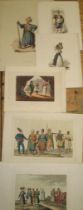 [PRINTS] TURKISH, EGYPT AND GREECE COSTUMES, collection of 19th c. lithographs and engravings.