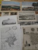 [PRINTS & MAPS] LONDON, lithographs and engravings 17th, 18th and 19th c. unframed (16).