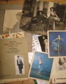 [THEATRE] signed VESTA TILLEY 1919 souvenir programme (photo torn) & misc. other signed material,