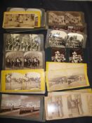PHOTOGRAPHY: group of 19th and early 20th c. stereoscopic views of the world travel, 1860's to