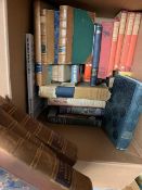 LITERATURE & misc. incl. some leatherbound (1 box).