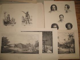 [TRAVEL] 16 various views etc., folio, of TONGA & other territories (16).