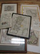 [MAPS], a collection maps, framed & unframed (Q).
