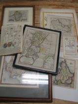 [MAPS], a collection maps, framed & unframed (Q).