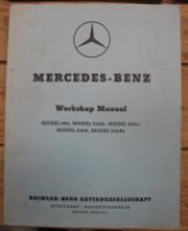 [MOTORING / CARS] Mercedes-Benz Workshop Manual Model 300, 300B, C, S & Sc, 4to, Stuttgart, no