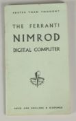 [EARLY COMPUTING / ARTIFICIAL or MACHINE INTELLIGENCE / (thought to be the) FIRST BOOK ABOUT A