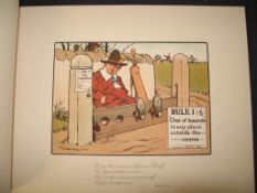[GOLF] CROMBIE (C.) The Rules of Golf Illustrated, obl. folio, 24 chromo cartoons with Perrier