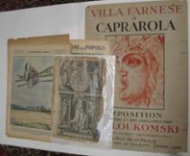 Poster - Villa Farnese A Caprarola, Illustrazione del Popolo and title to The History of the