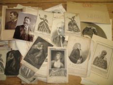 THEATRE PORTRAITS, a large collection of prints, mainly 18th & 19th c. (Q).