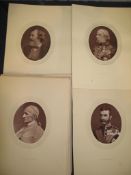 PHOTOGRAPHY: group of 47 Woodburytype portraits of celebrities, circa 1875.