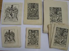 EX-LIBRIS BOOKPLATES, a collection of the work of C. W. SHERBORN (Q).