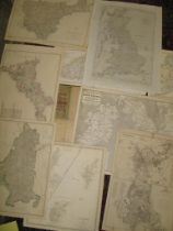 [MAPS] group of 11 maps covering the U.K. (11).