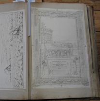 [SICILY & SUSSEX / SCRAP ALBUM] large folio album with 31 views & vignettes & title-page from