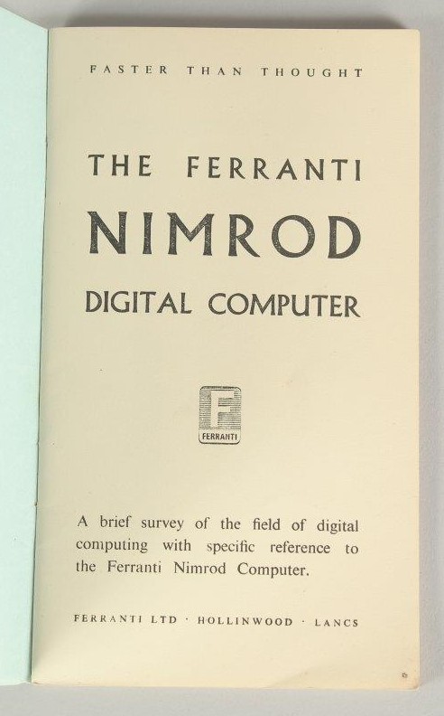 [EARLY COMPUTING / ARTIFICIAL or MACHINE INTELLIGENCE / (thought to be the) FIRST BOOK ABOUT A - Image 2 of 4