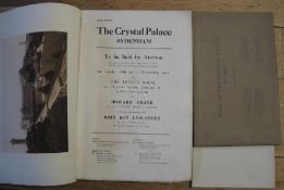 [CRYSTAL PALACE] Final Edition. The Crystal Palace, Sydenham. To be Sold by Auction, folio,