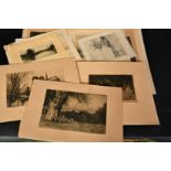 A collection of mostly 19th Century engraving and etchings by John G. Mathieson, Johnstone Baird and