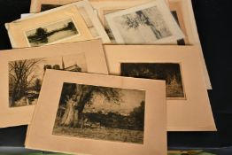 A collection of mostly 19th Century engraving and etchings by John G. Mathieson, Johnstone Baird and