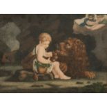 An early 19th Century stipple engraving Androcles and the Lion, and another similar, a pair, each
