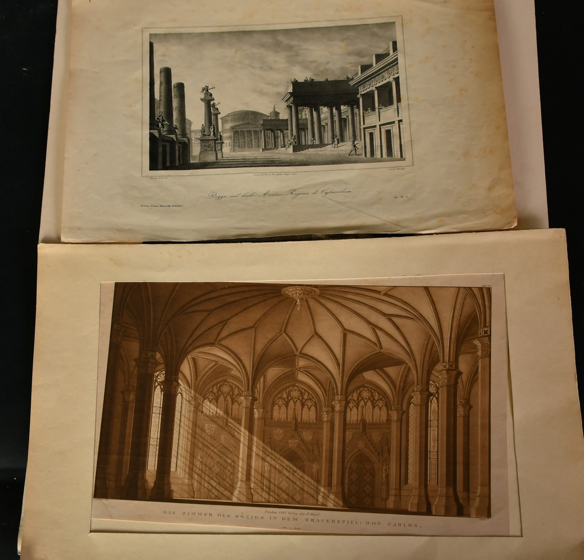 An interesting collection of antique prints and engravings, unframed, (q). - Image 3 of 4