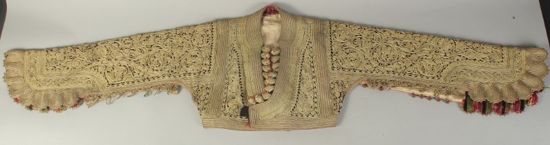 A LATE 18TH CENTURY OTTOMAN TURKISH BALKAN WAISTCOAT.