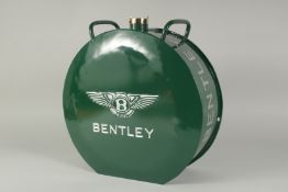 A BENTLEY OIL CAN. 14ins high.