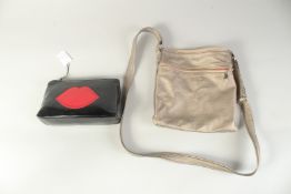 A SMALL LULU GUINNESS BAG and another, MIA TUL. (2)