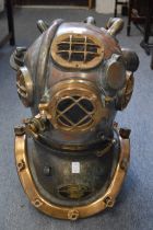 A good period divers helmet manufactured by The Diving Equipment and Salvage Company Incorporated,