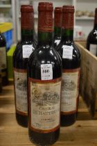 Chateau De Hauterive 1999, nine bottles.