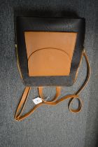 An Italian leather handbag.