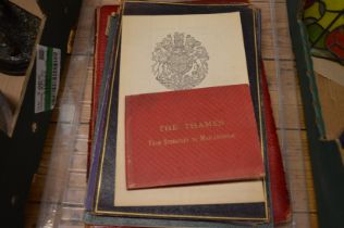 A photographic record of the Thames, a record of the Reign of King Edward VII and other ephemera.