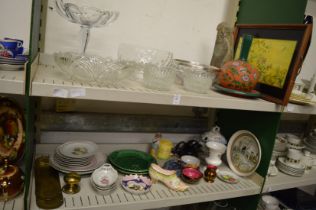 A quantity of decorative and household china, glassware etc.
