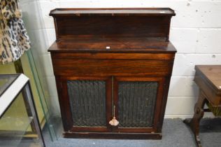 A small Victorian rosewood chiffonier.