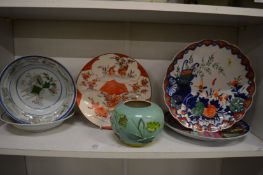 Chinese and Japanese pottery bowls, plates etc.