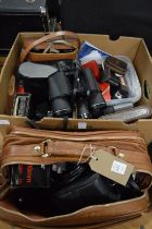 A quantity of cameras, camera equipment etc.