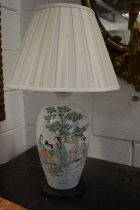 A good pair of Chinese lamp vases.