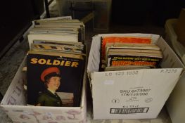 A quantity of Soldier magazine, 1960's and later together with other similar magazines.