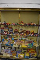 A good large collection of Dinky, Corgi and other boxed and unboxed cars, figures etc to include