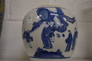 A good Chinese blue and white jar.