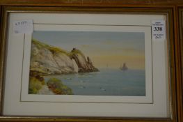 G M Avondale, Torbay coastal views, watercolours, a pair.
