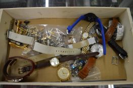 Various watches and cufflinks.