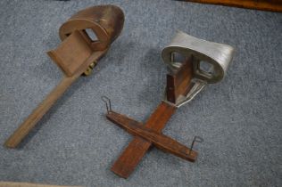 Two stereoscopic viewers with cards.