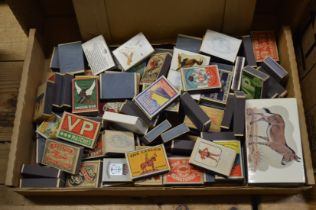 A collection of matchboxes.