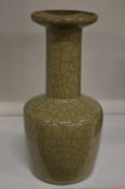 A Chinese crackle glaze vase.