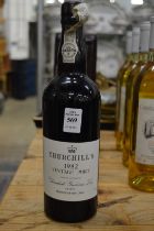 Churchill's vintage port 1982, one bottle.