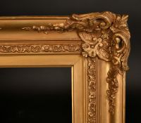 A pair of early 20th Century French frames with pierced centres and corners, rebate size for each