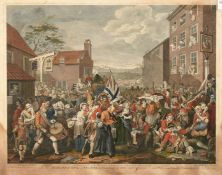 Luke Sullivan and William Hogarth, 'March of the Guards Toward Scotland 1745', hand coloured