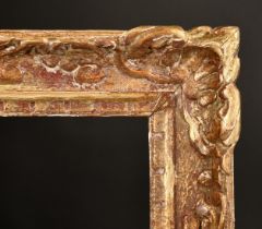 A French 20th Century Carved frame, rebate size 41" x 21.5" (104 x 55cm).