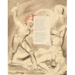 A pair of prints after William Blake illustrasting Thomas Gray's poems, 'Triumphs of Owen' and 'A